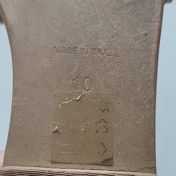 Madewell Lianne Slide Sandals Women's Size 10 Tan Woven Leather Bohemian Casual - Picture 6 of 6